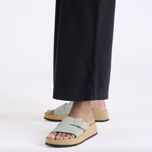 New Papillio by Birkenstock Almina Nubuck Leather Platform Sandal -